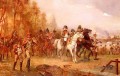 Napoléon avec ses troupes à la bataille de Borodino Robert Alexander Hillingford scènes de bataille historiques